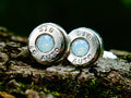 Bullet cufflinks .45 ACP opal (etsy image id: 2377388275)