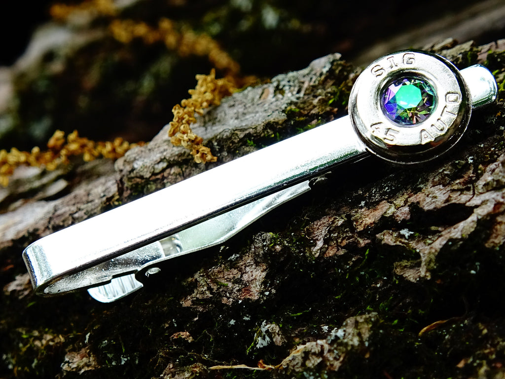 Bullet tie clip .45 ACP alexandrite (etsy image id: 2377409791)