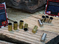Bullet valve stem caps 2 sets 1 nickel set and 1 brass set (etsy image id: 2774766283)