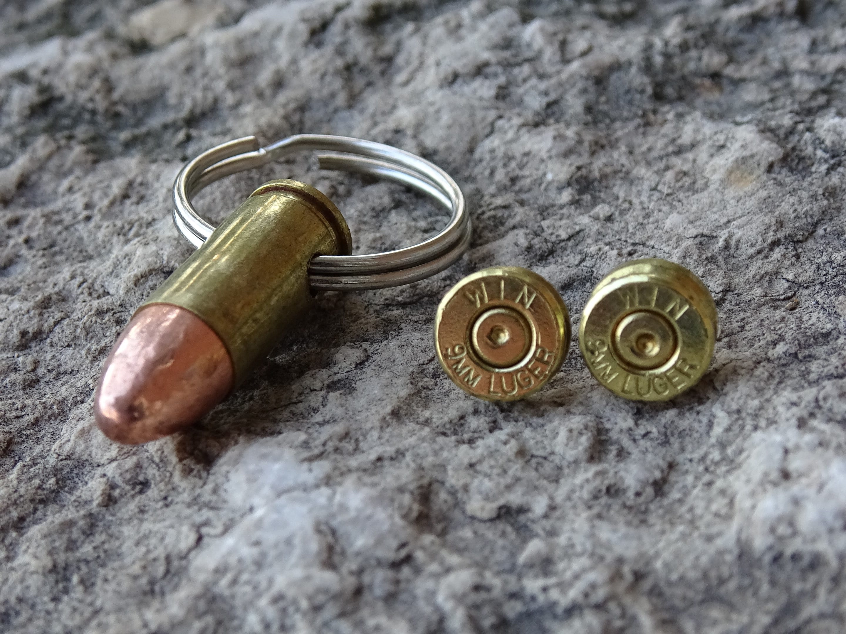bullet earrings keychain set (etsy image id: 3025576081)