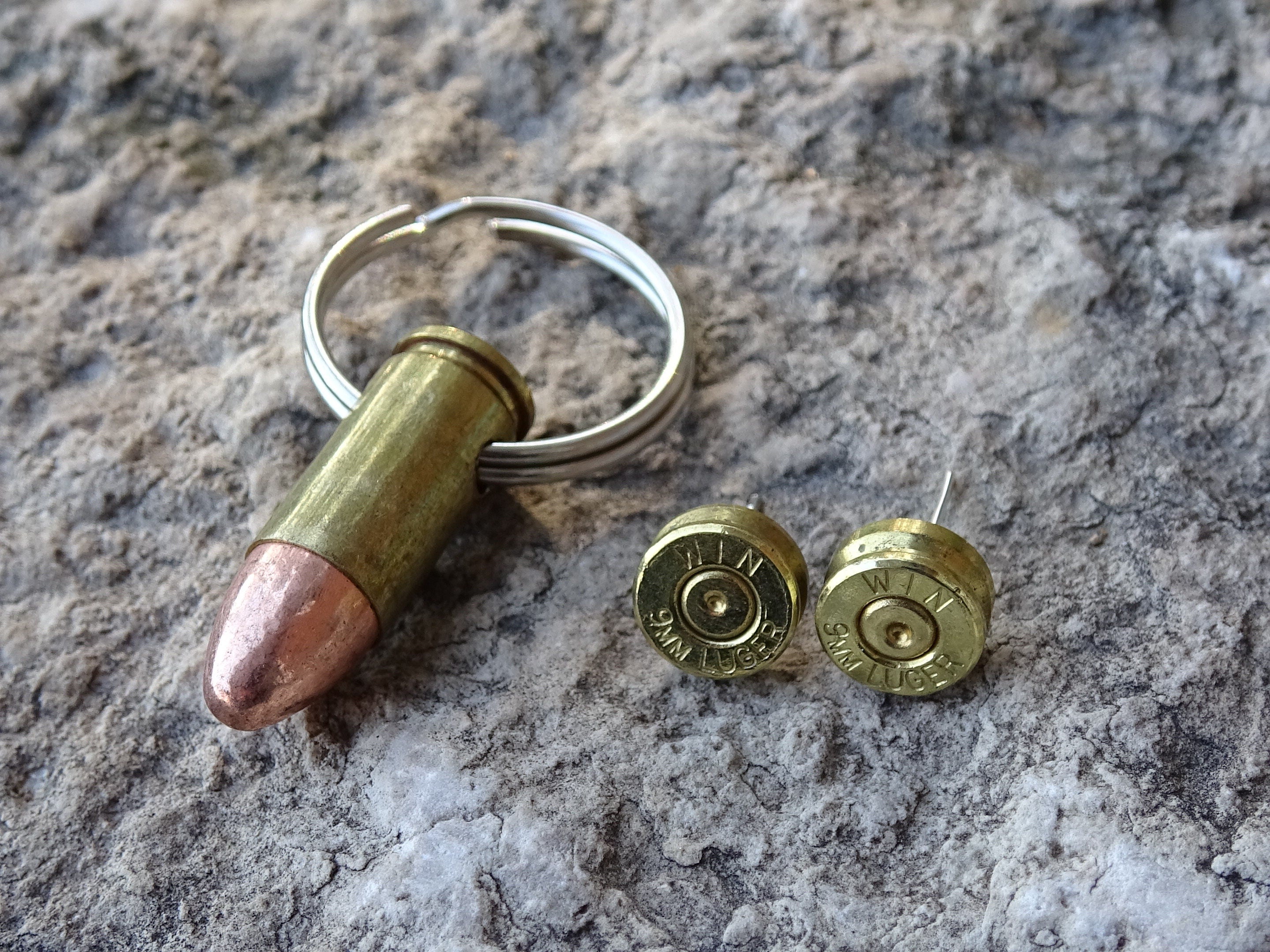 bullet earrings keychain set (etsy image id: 3025576169)