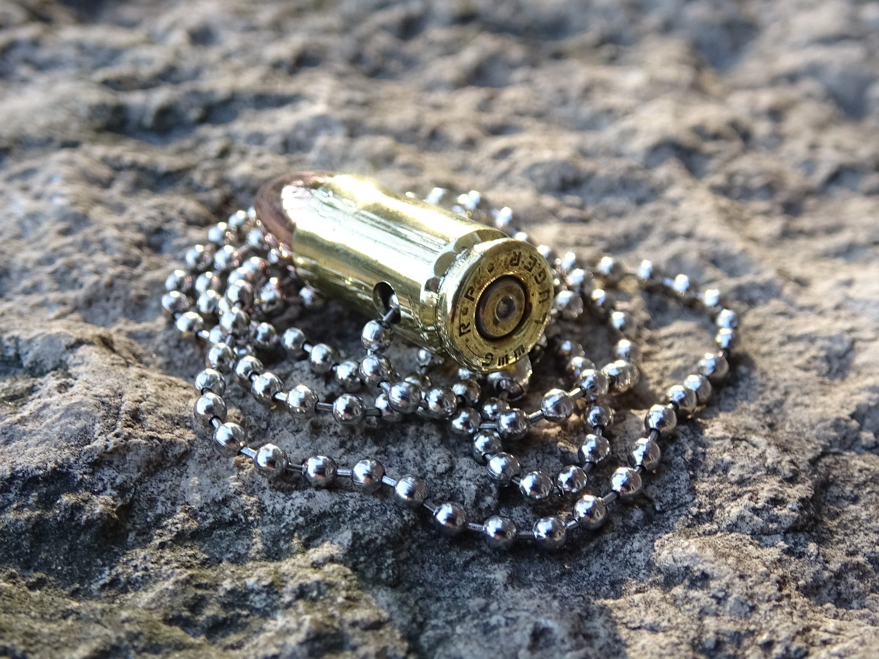 dogtag chain bullet necklace (etsy image id: 3025627415)