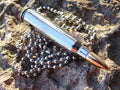Dogtag chain bullet necklace .223 silver (etsy image id: 3025661237)