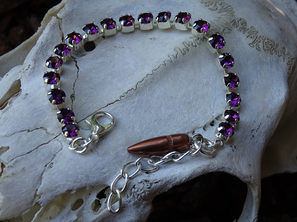 bullet bracelet Amethyst (etsy image id: 3397536428)
