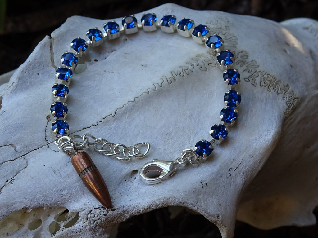 bullet bracelet Sapphire (etsy image id: 3397541528)