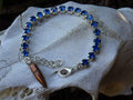bullet bracelet Sapphire (etsy image id: 3397541528)