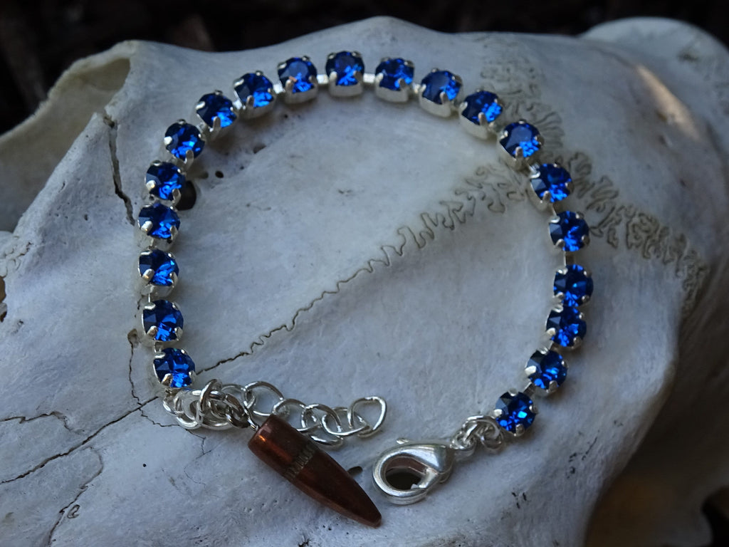 bullet bracelet Sapphire (etsy image id: 3397541646)