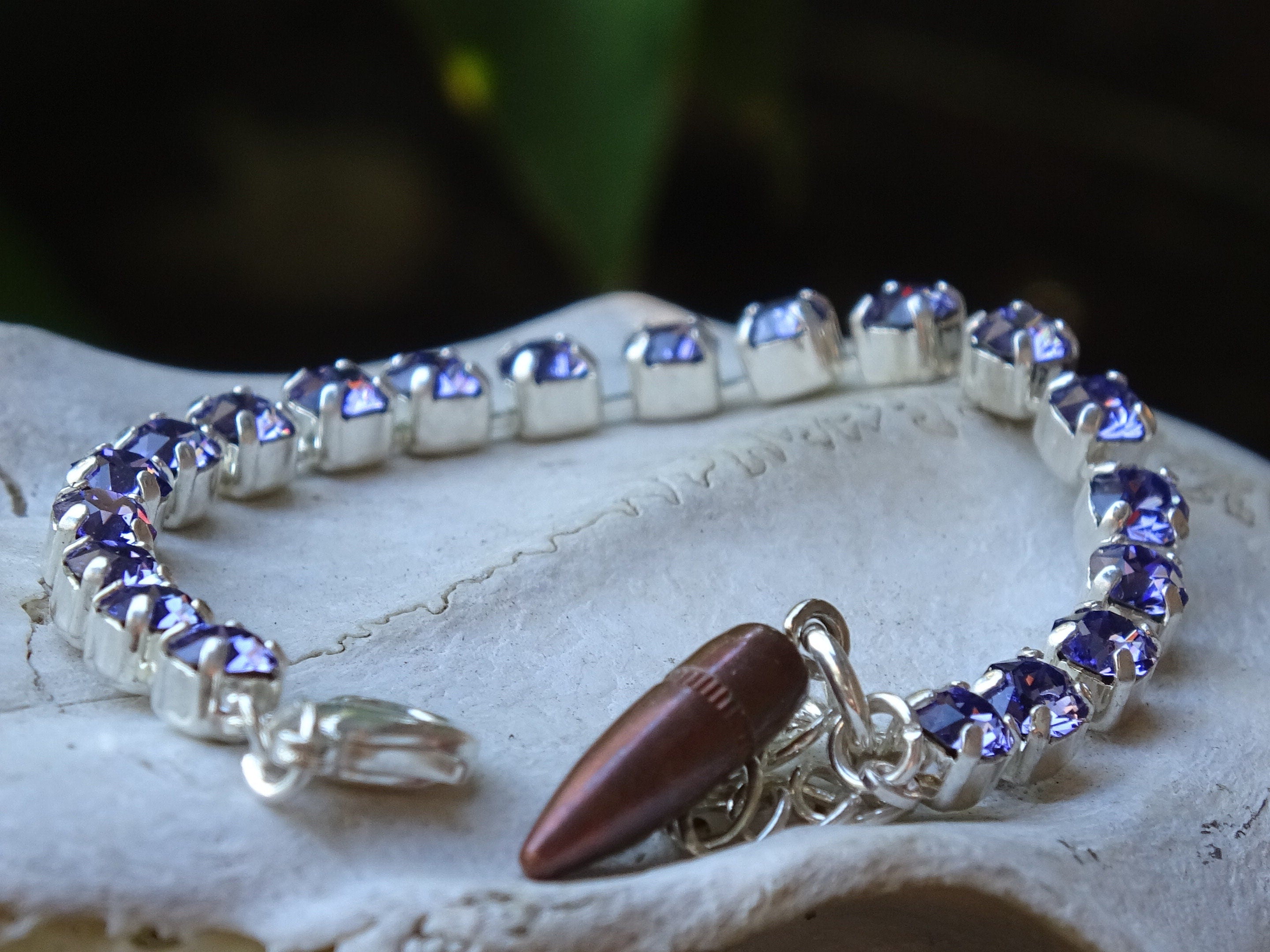 bullet bracelet tanzanite (etsy image id: 3397546234)