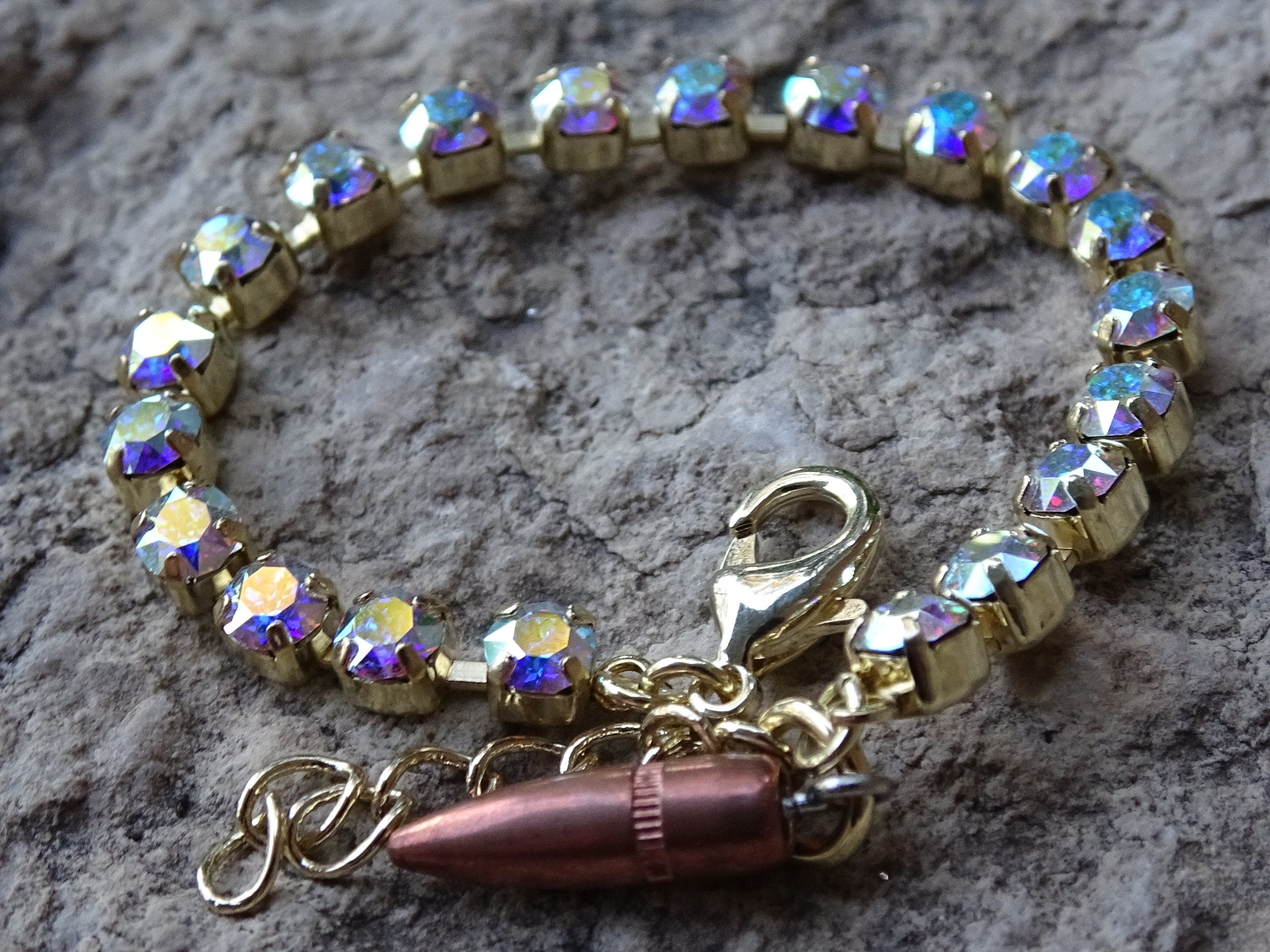 bullet bracelet Aurora borealis (etsy image id: 3397631758)