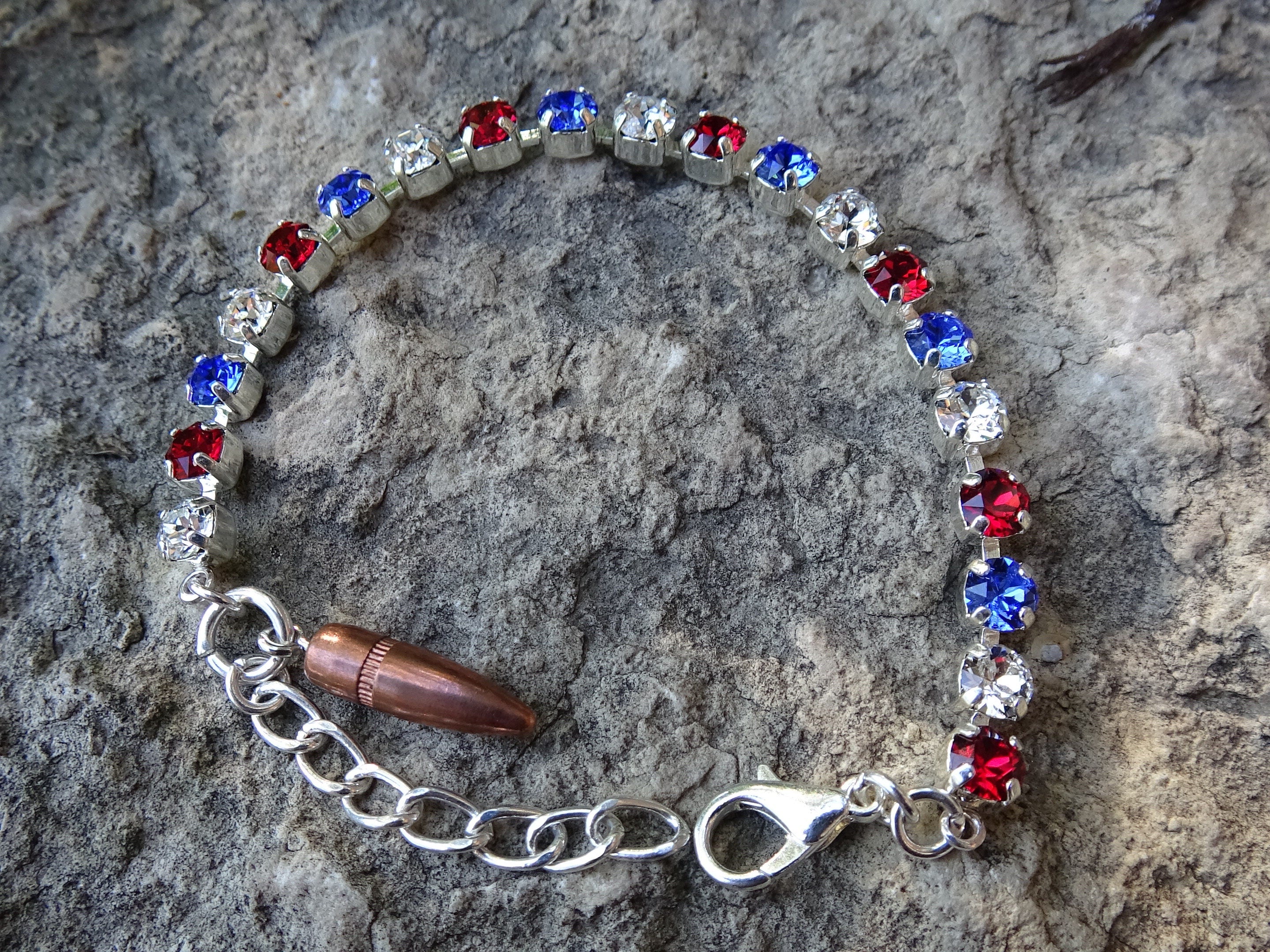 Patriot bullet bracelet (etsy image id: 3445175385)