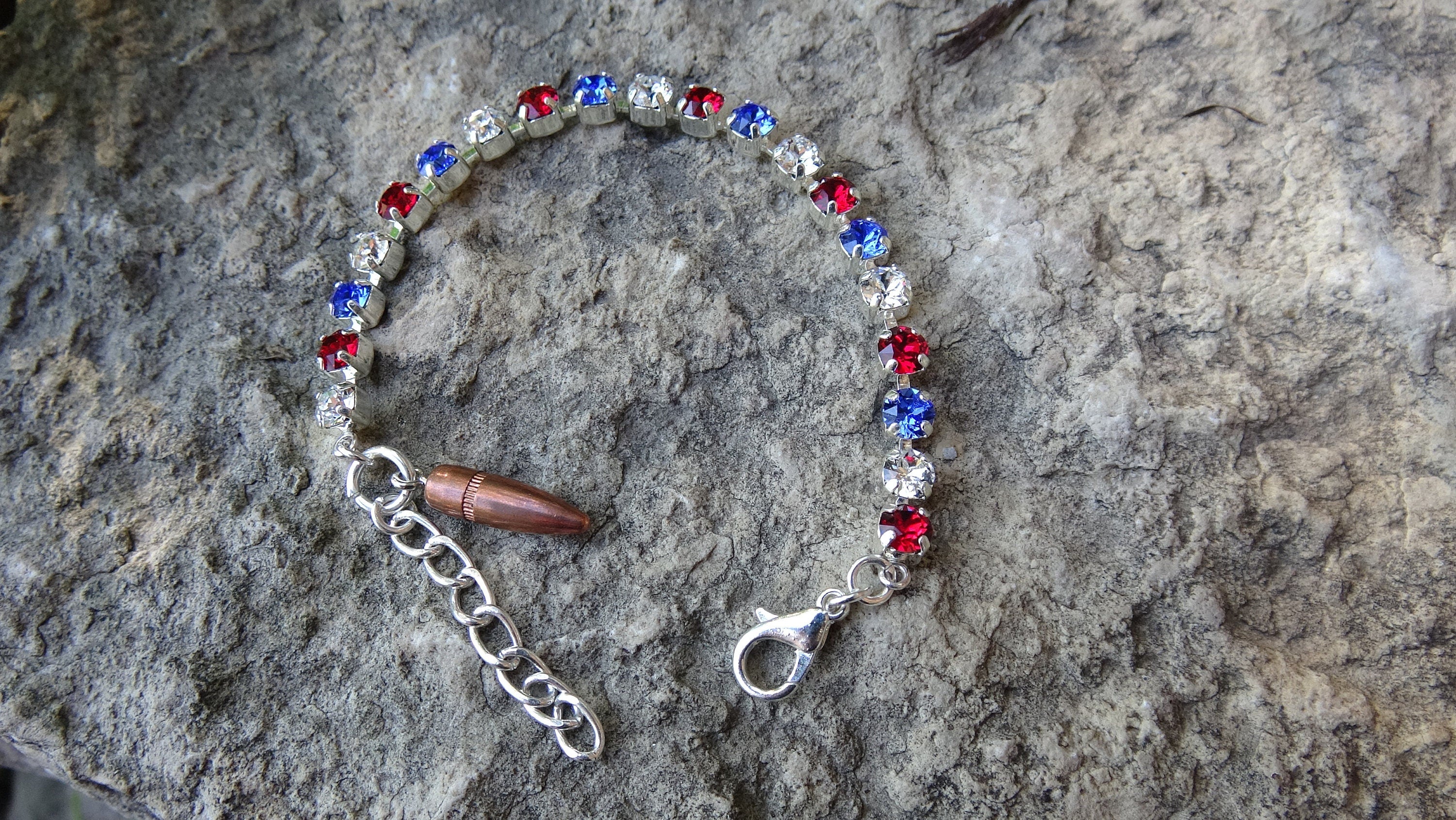 Patriot bullet bracelet (etsy image id: 3445175557)