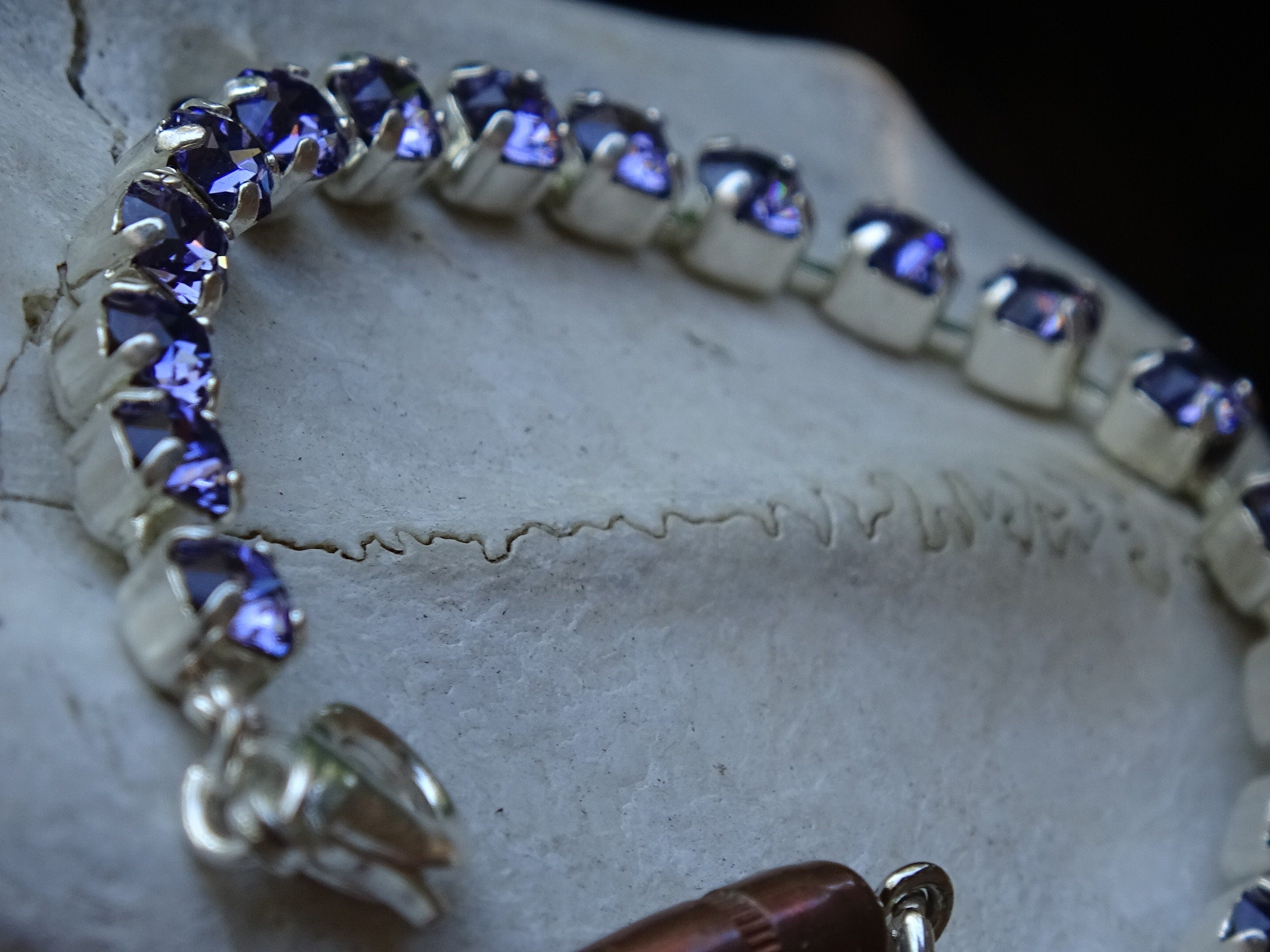 bullet bracelet tanzanite (etsy image id: 3445215333)