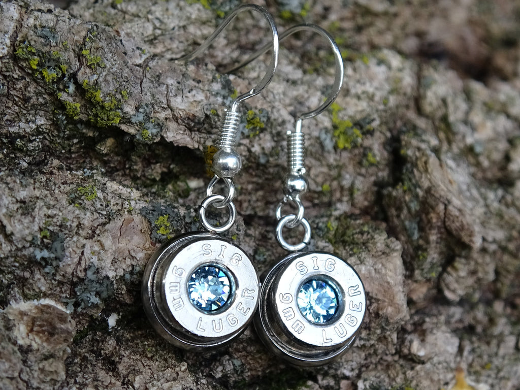 Bullet earring shepherd hook aquamarine (etsy image id: 4240308436)