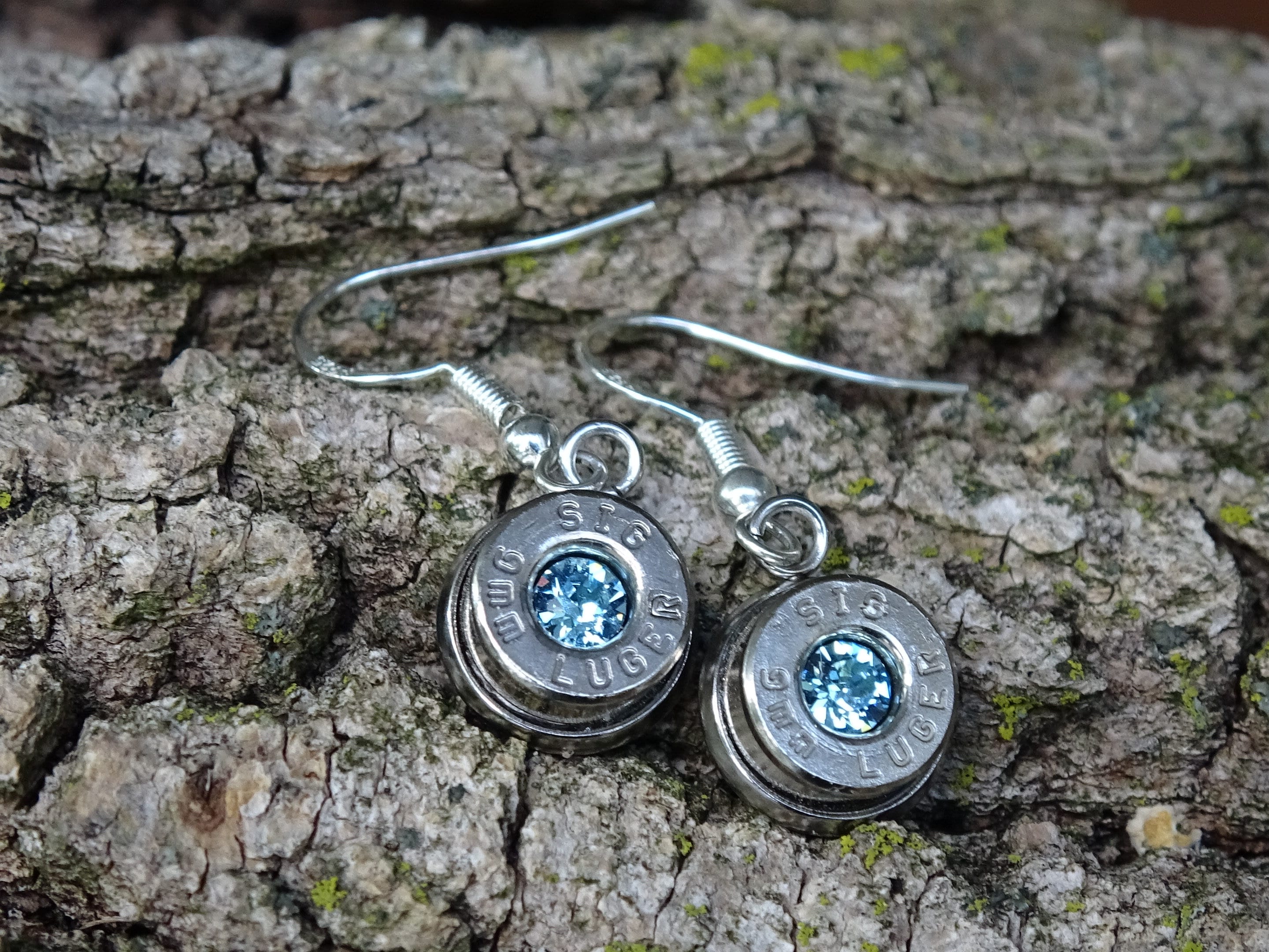 Bullet earring shepherd hook aquamarine (etsy image id: 4240308642)