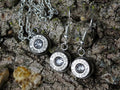 Bullet earring and necklace set shepherd hook cz (etsy image id: 4240330724)