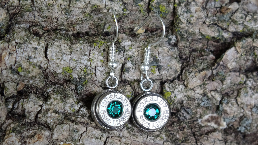 Bullet earring shepherd hook emerald (etsy image id: 4240334928)