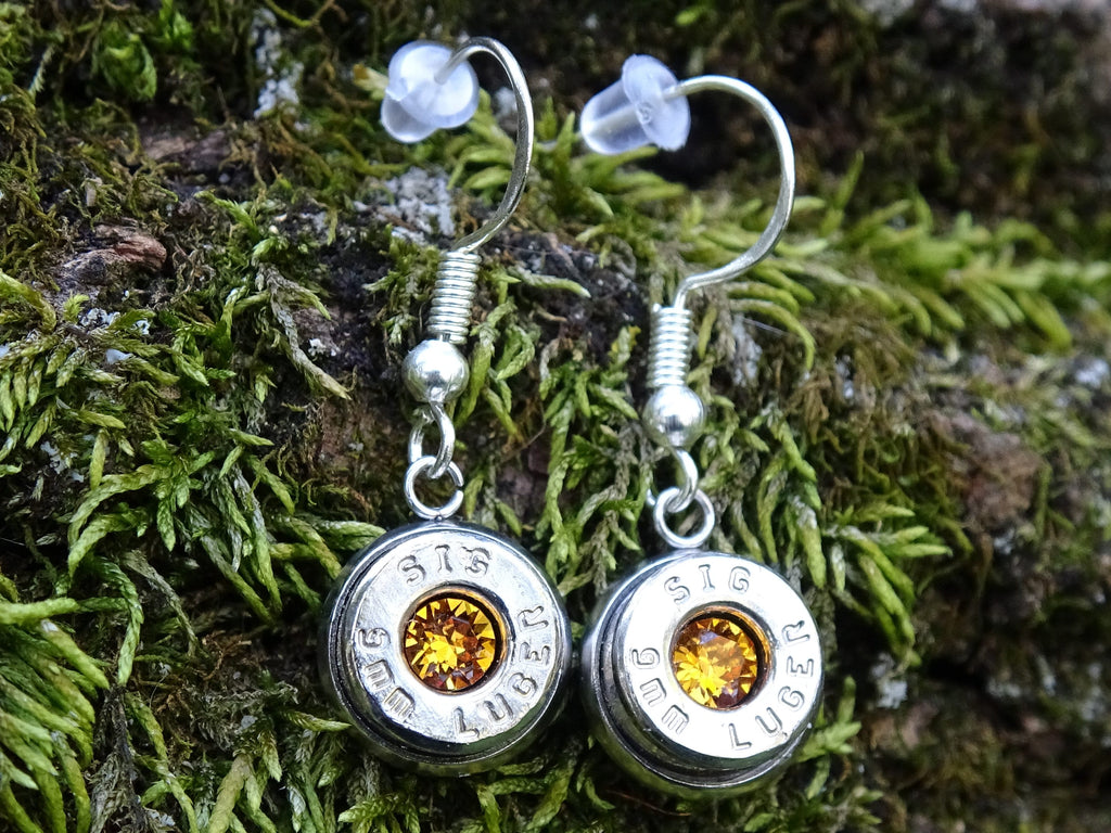 Bullet earring shepherd hook topaz (etsy image id: 4240381192)