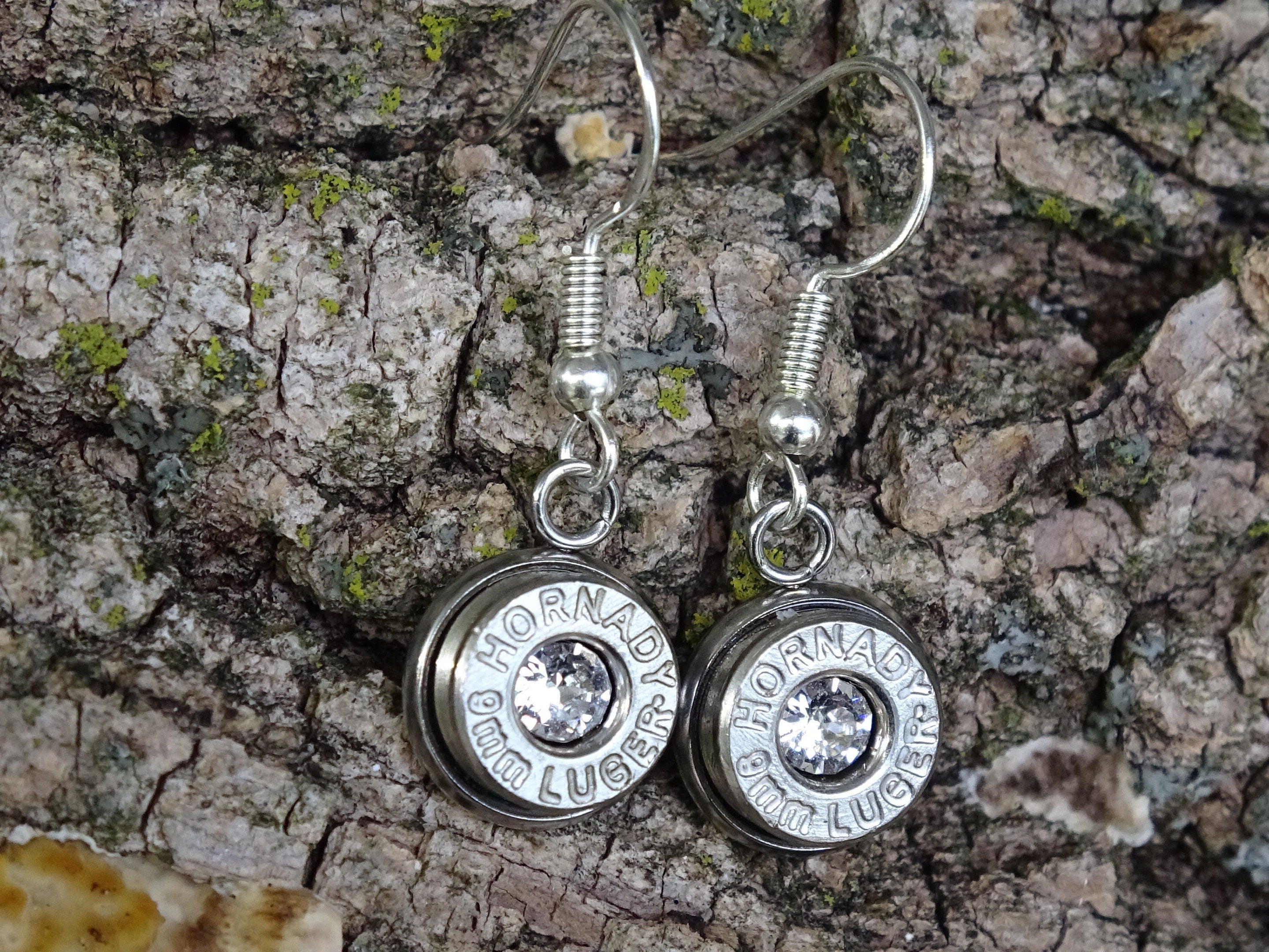 Bullet earring and necklace set shepherd hook cz (etsy image id: 4287976745)