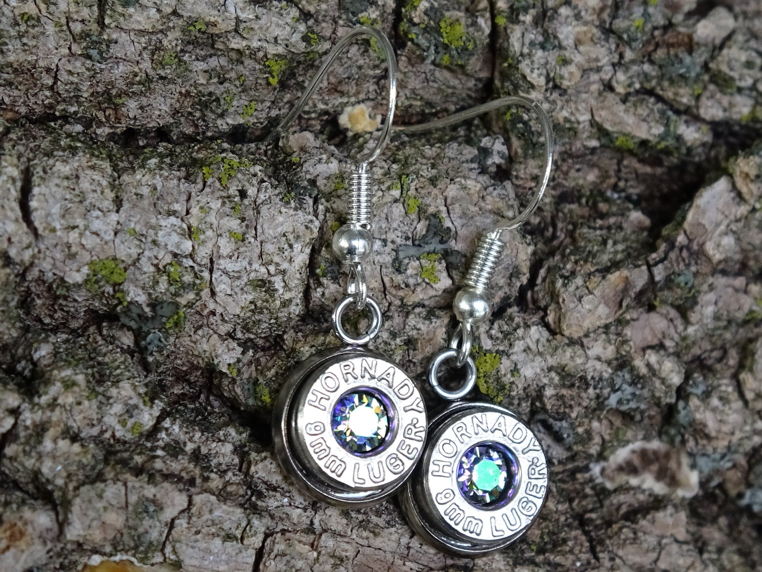 Bullet earring and necklace set shepherd hook alexandrite (etsy image id: 4287999897)