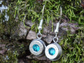 Bullet earring shepherd hook blue zircon (etsy image id: 4288019685)