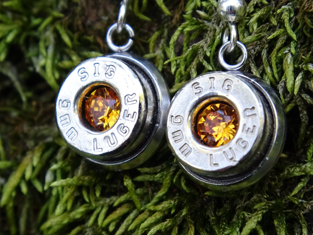 Bullet earring shepherd hook topaz (etsy image id: 4288026059)