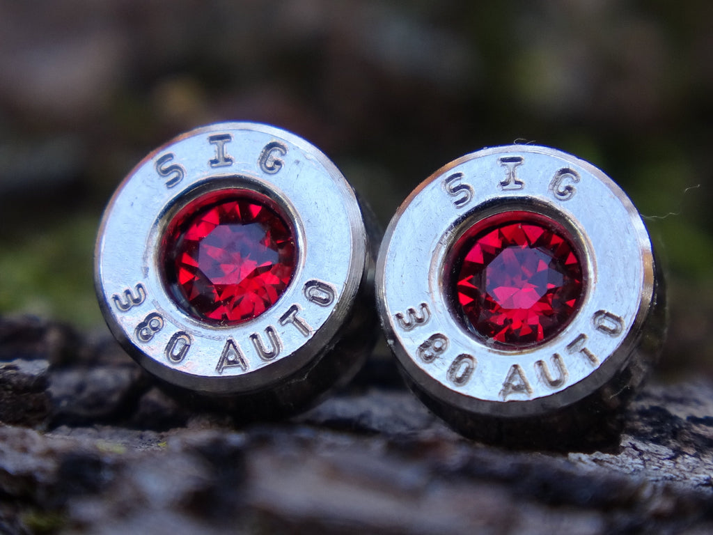 Bullet earring 380 auto garnet (etsy image id: 4307218718)
