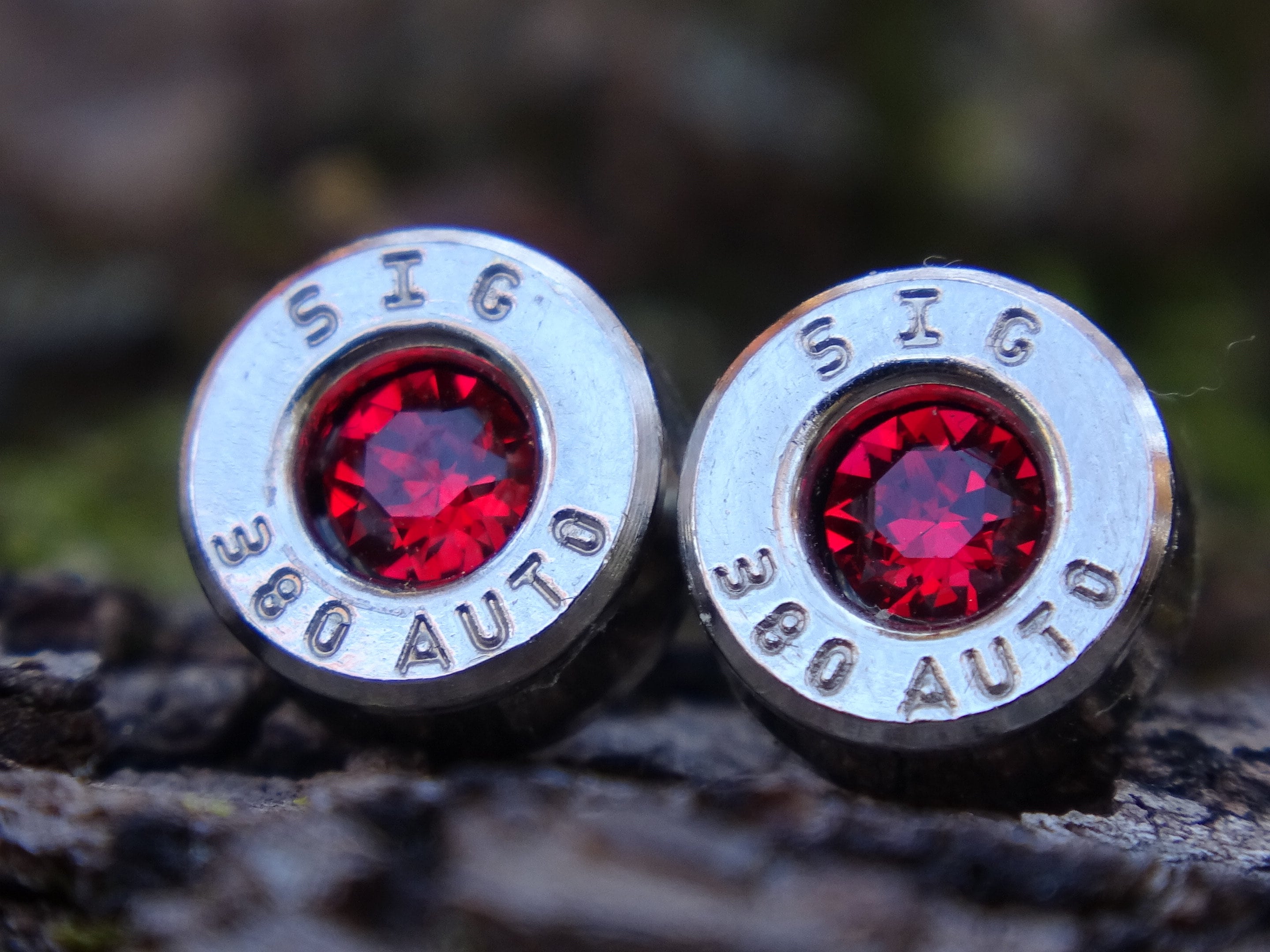 Bullet earring 380 auto garnet (etsy image id: 4307218804)