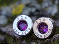 Bullet earring 380 auto Amethyst (etsy image id: 4307285960)