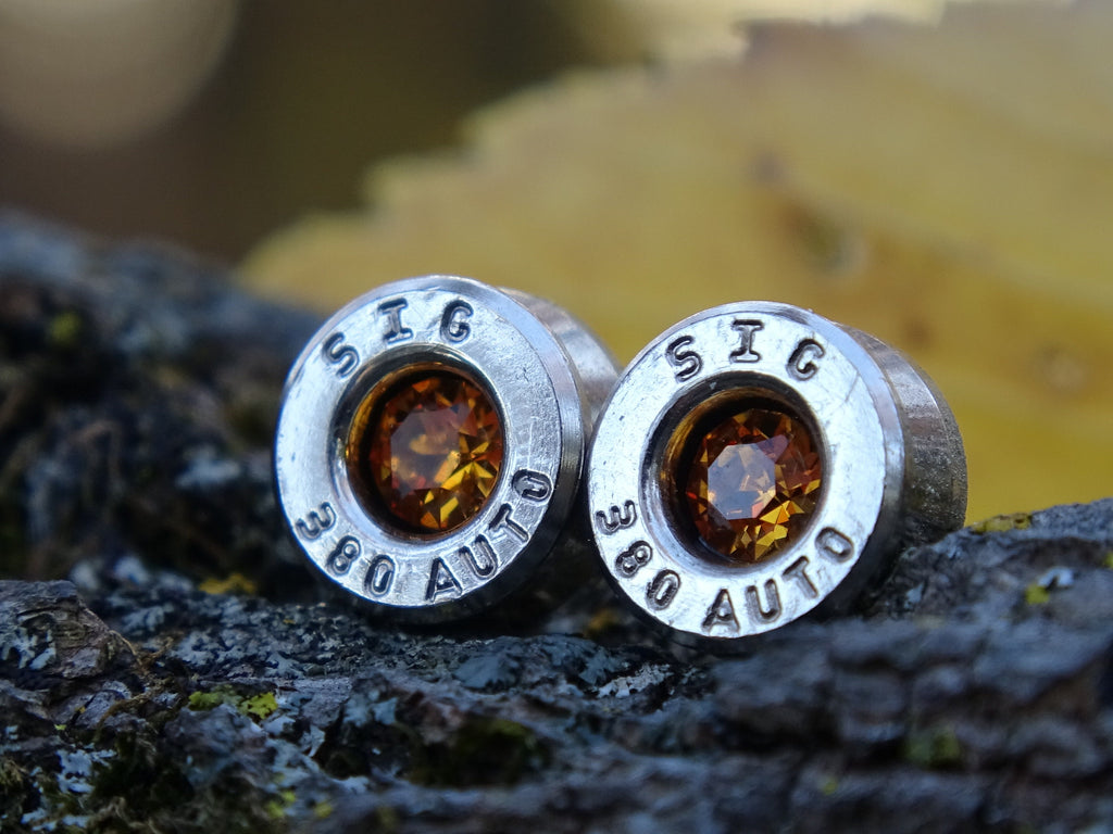 Bullet earring 380 auto Topaz (etsy image id: 4307350326)