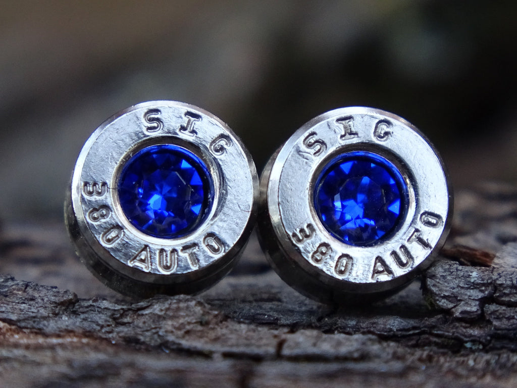Bullet earring 380 auto Majestic blue (etsy image id: 4309066302)