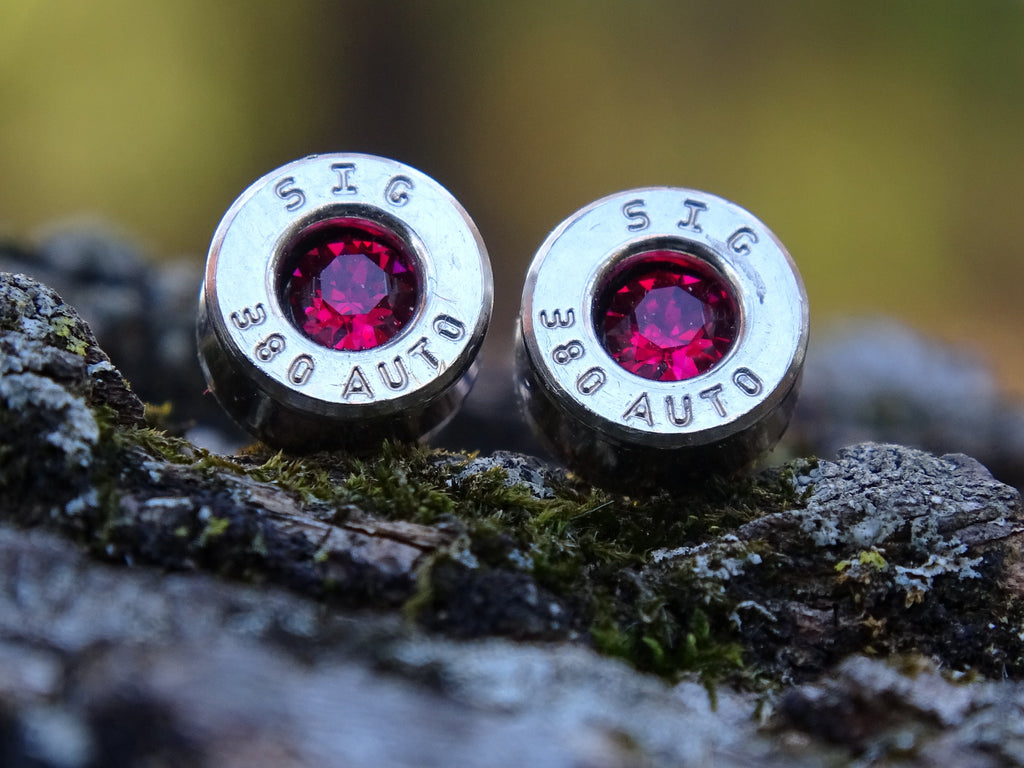 Bullet earring 380 auto Ruby (etsy image id: 4354718955)