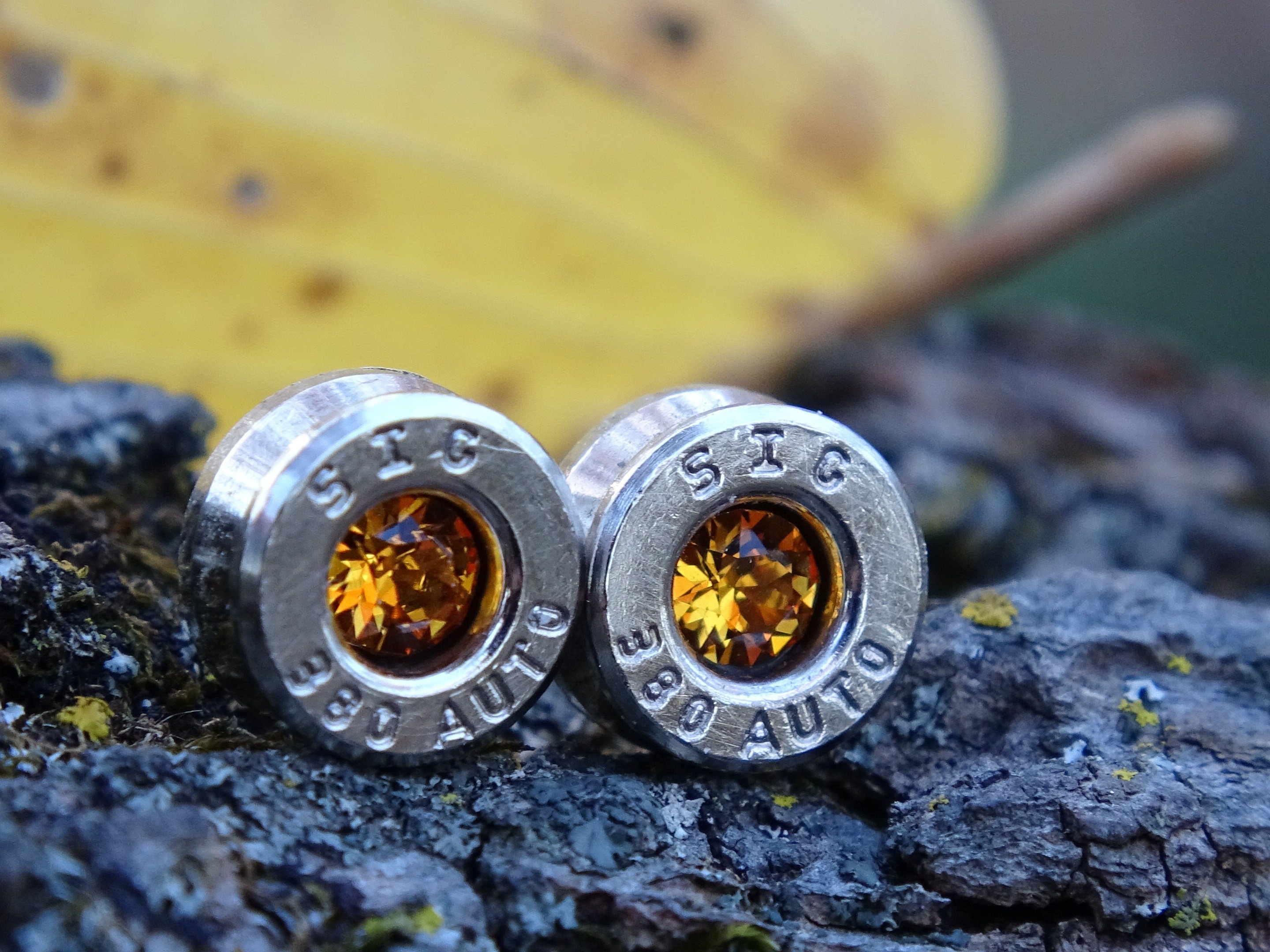 Bullet earring 380 auto Topaz (etsy image id: 4354747113)
