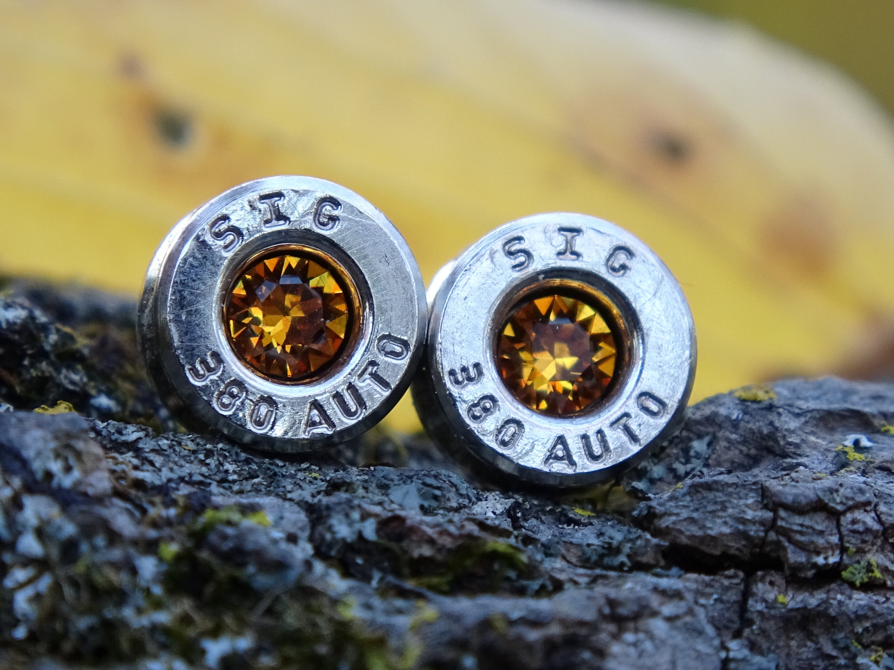 Bullet earring 380 auto Topaz (etsy image id: 4354747559)
