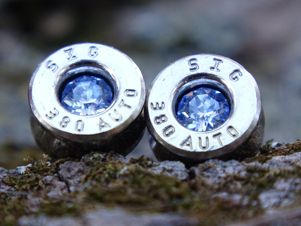 Bullet earring 380 auto Blue Topaz (etsy image id: 4354768533)