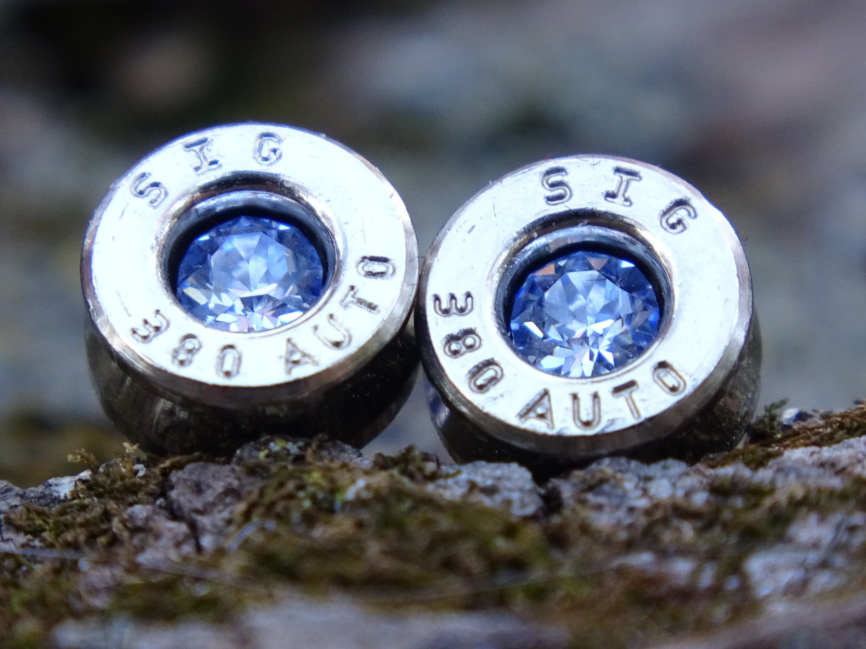 Bullet earring 380 auto Blue Topaz (etsy image id: 4354768533)