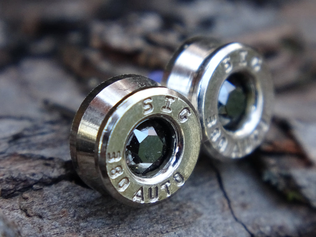 Bullet earring 380 auto Onyx (etsy image id: 4356452829)