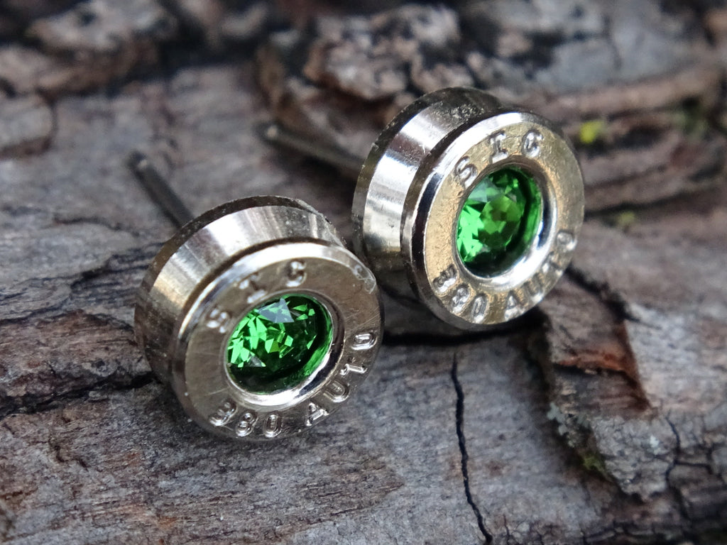 Bullet earring 380 auto Fern green (etsy image id: 4356509617)