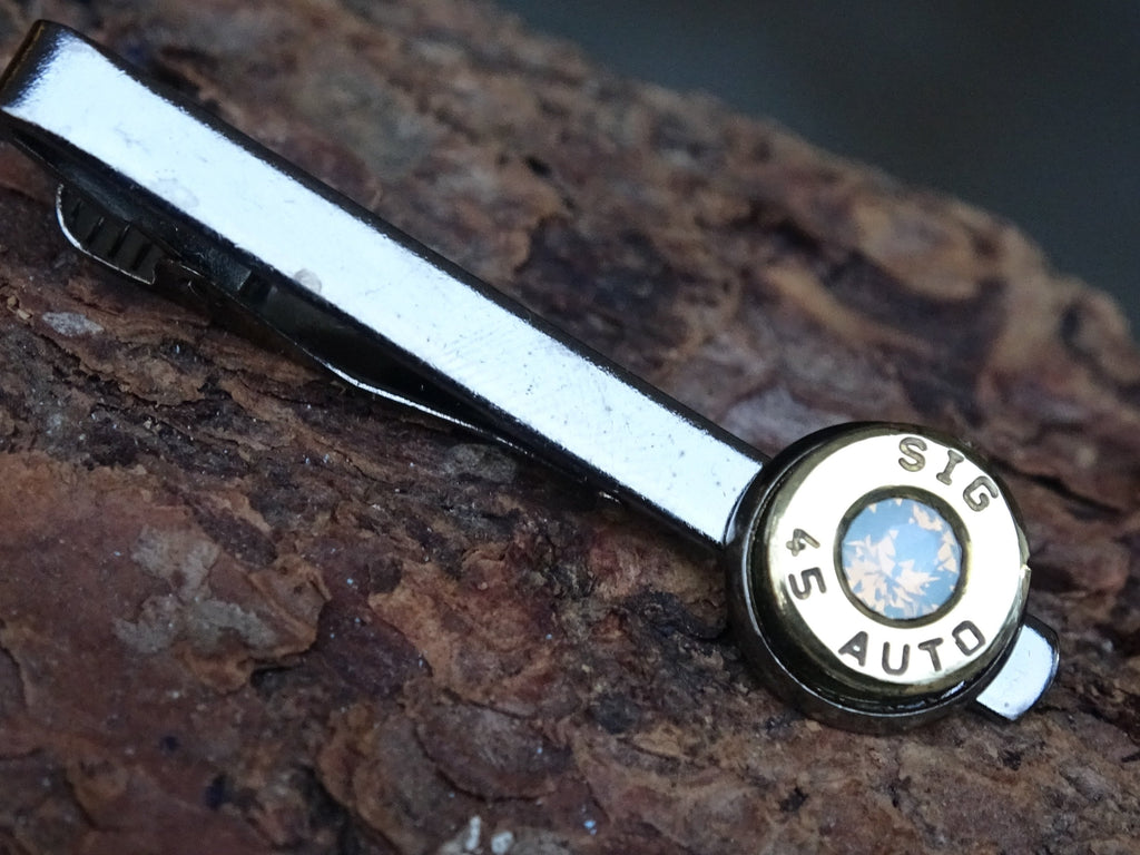 Bullet Tie clip two tone 45 ACP Opal (etsy image id: 4513800672)