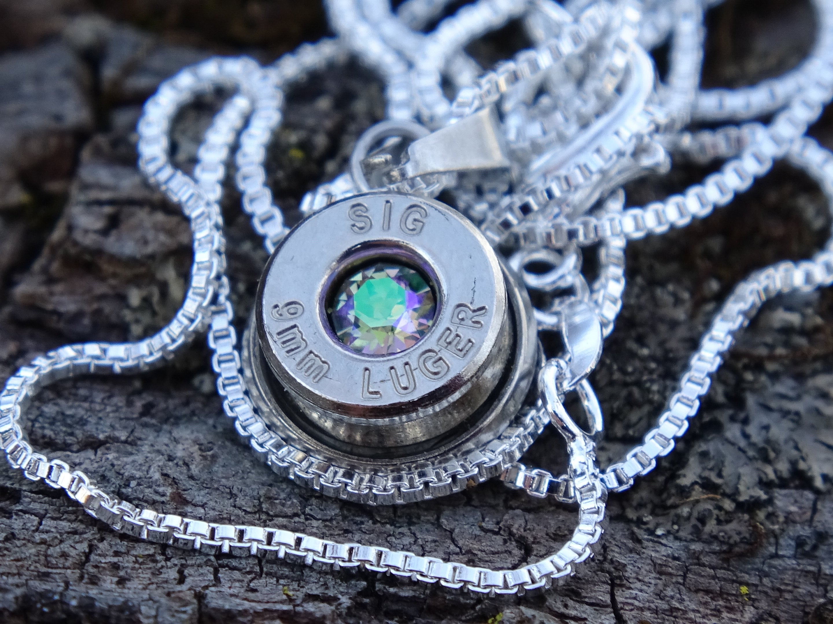 Bullet Necklace pendant 9mm alexandrite (etsy image id: 4850621266)