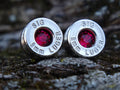 Bullet earrings 9mm ruby (etsy image id: 4850629596)
