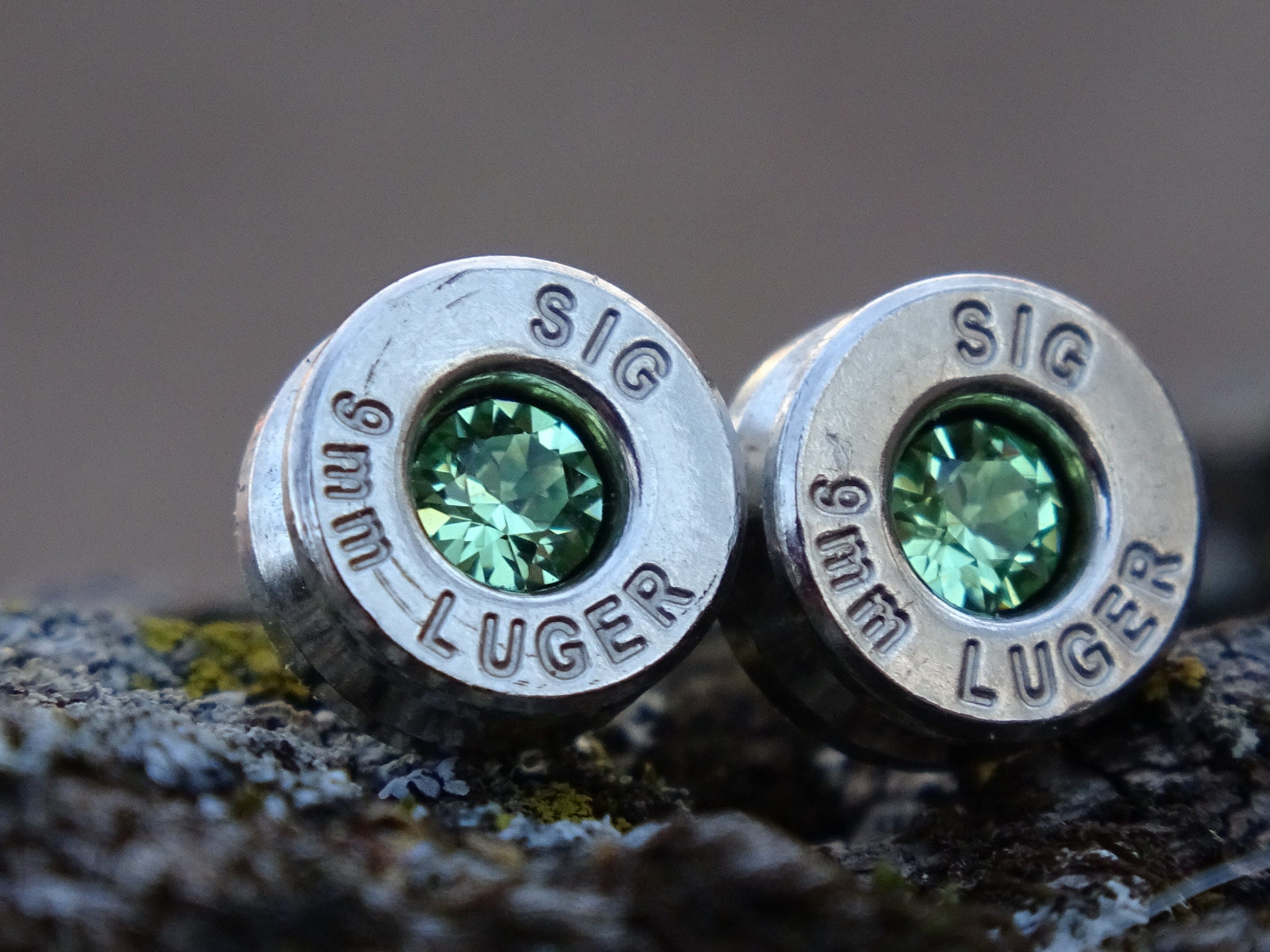Bullet earrings 9mm peridot (etsy image id: 4850677880)
