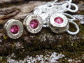 Bullet Necklace pendant & earring set 9mm pink tourmaline (etsy image id: 4850918106)