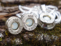 Bullet Necklace pendant & earring set 9mm opal (etsy image id: 4850933988)