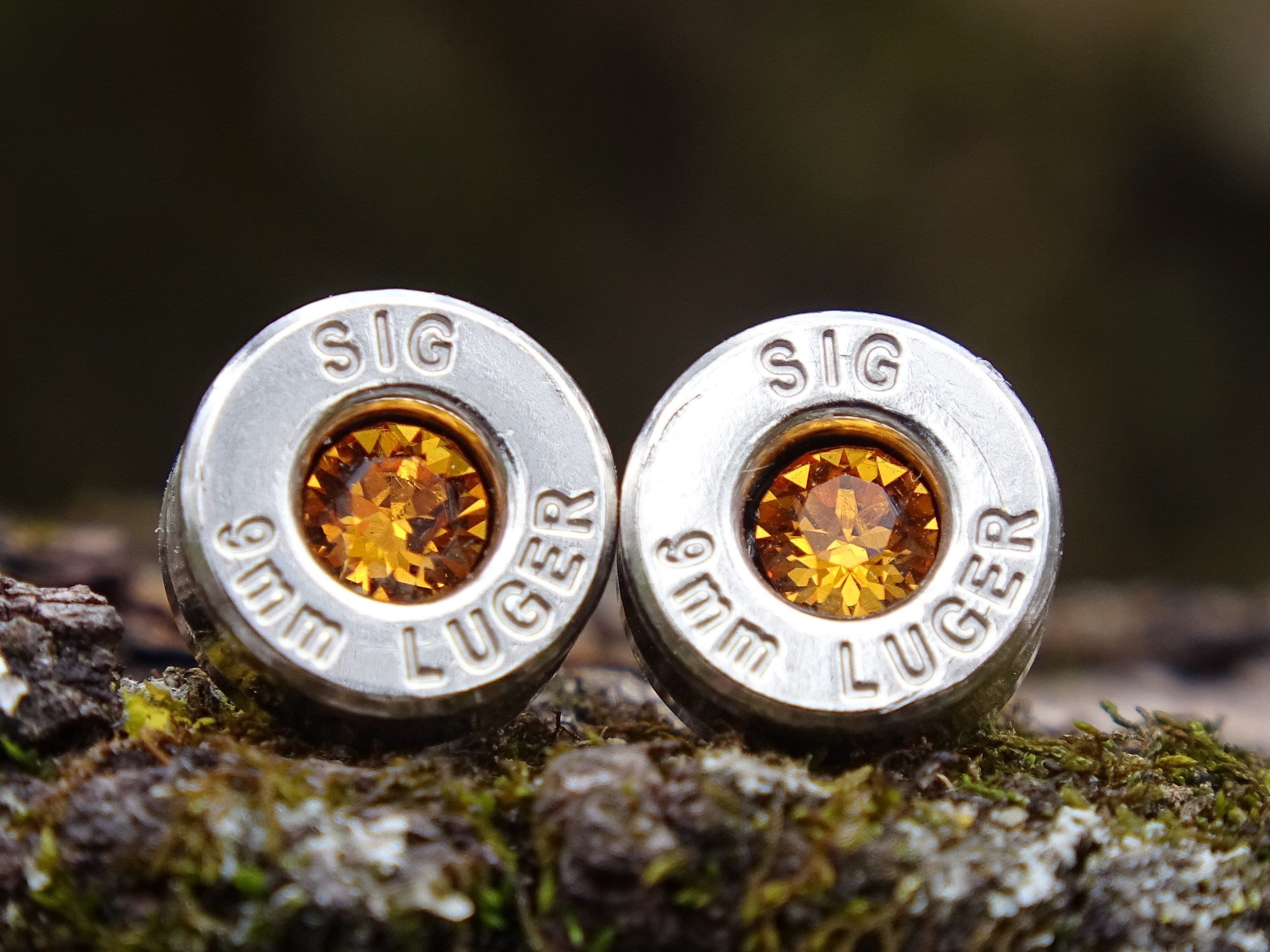 Bullet earrings 9mm topaz (etsy image id: 4850938754)