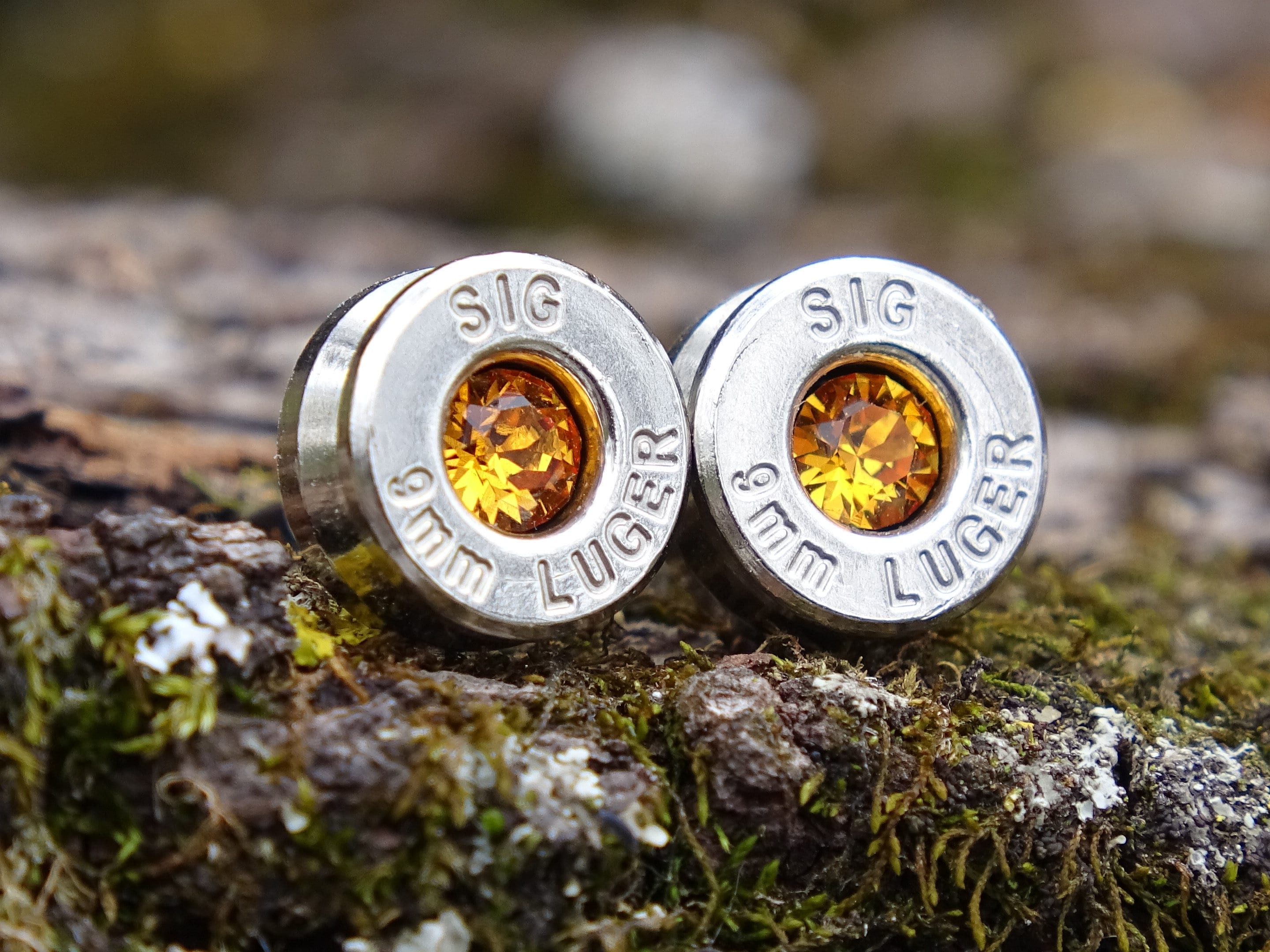 Bullet earrings 9mm topaz (etsy image id: 4850939190)