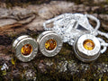 Bullet Necklace pendant & earring set 9mm topaz (etsy image id: 4850946732)