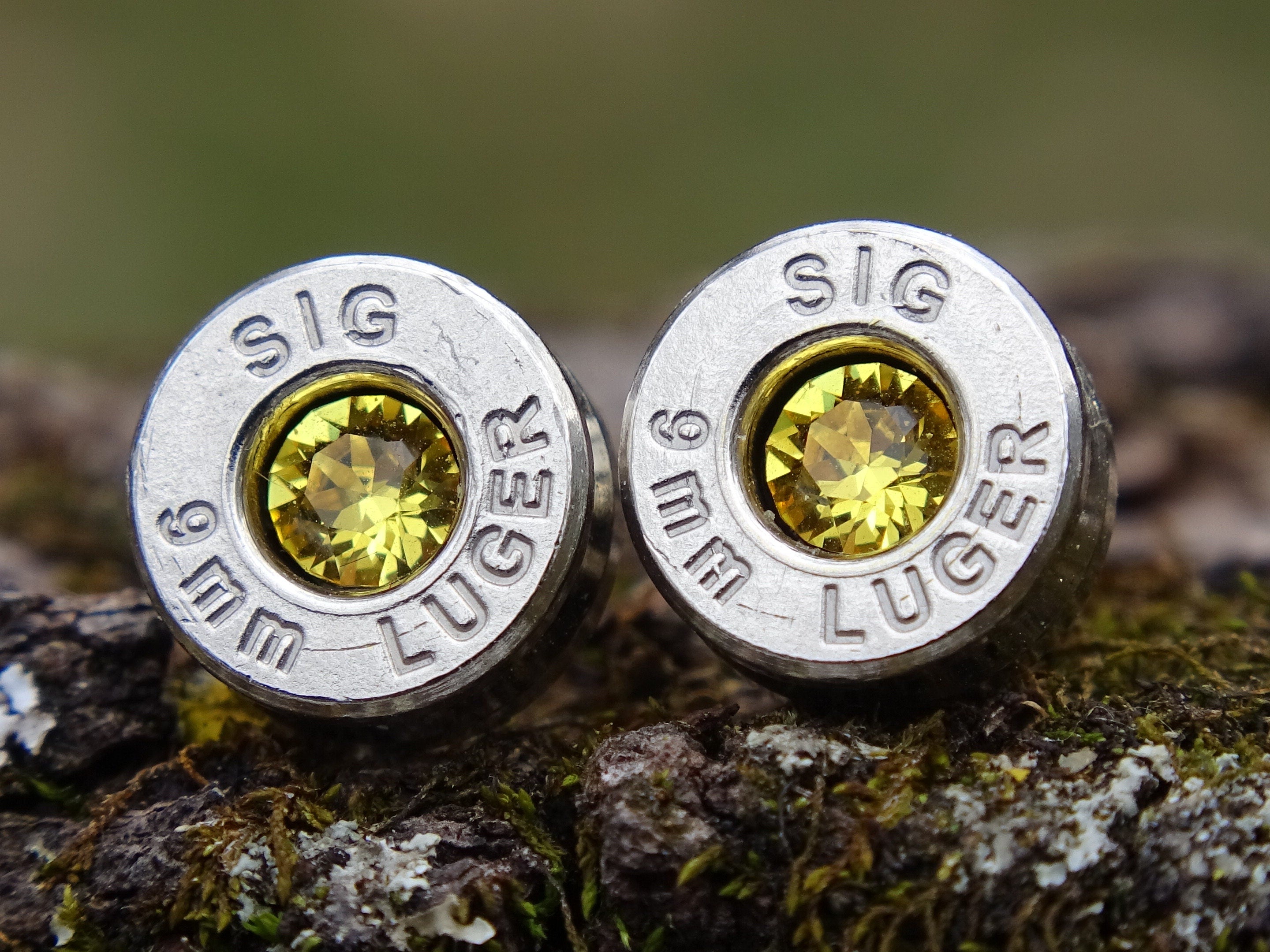 Bullet earrings 9mm citrine (etsy image id: 4850953808)