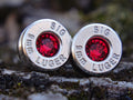Bullet earrings 9mm Garnet (etsy image id: 4897026015)