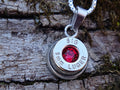Bullet Necklace pendant 9mm Garnet (etsy image id: 4897068743)