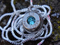 Bullet Necklace pendant 9mm Aquamarine (etsy image id: 4897115027)